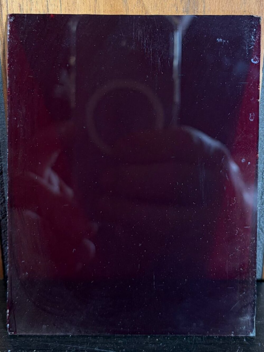 Antique Red Photography Darkroom Oil Lantern w/ Red & Amber Glass Panels RARE - Picture 4 of 10